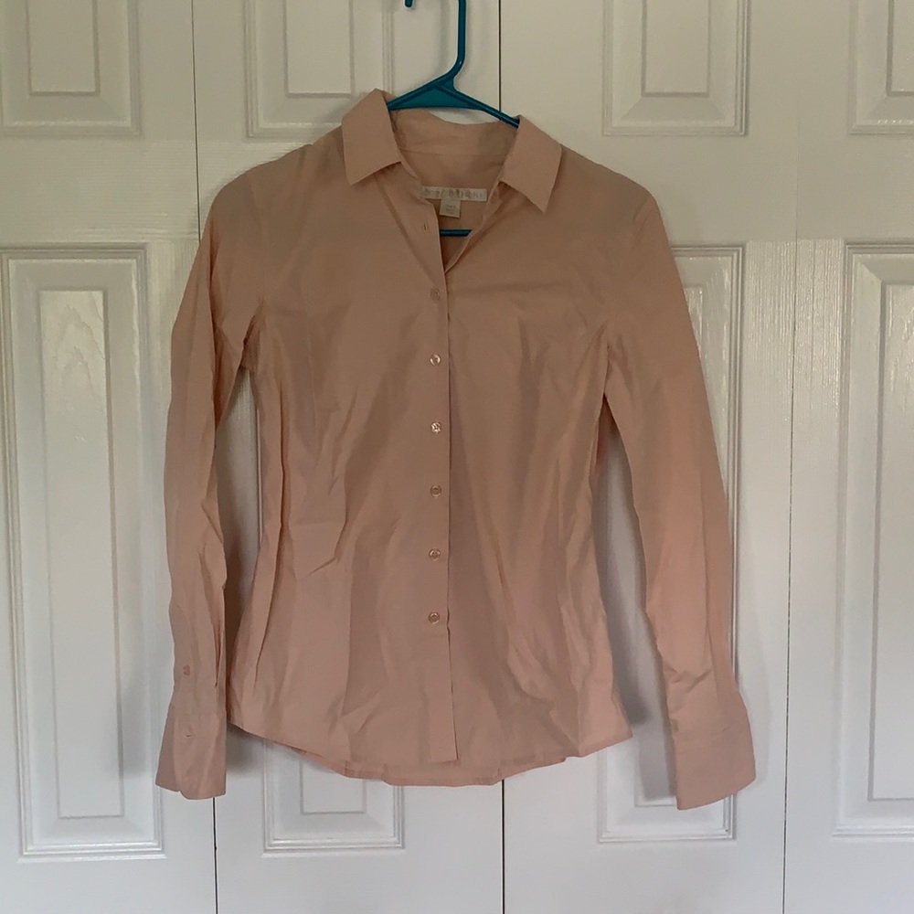 Boston Proper Light Pink Button Up